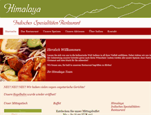 Tablet Screenshot of himalaya-restaurant.de